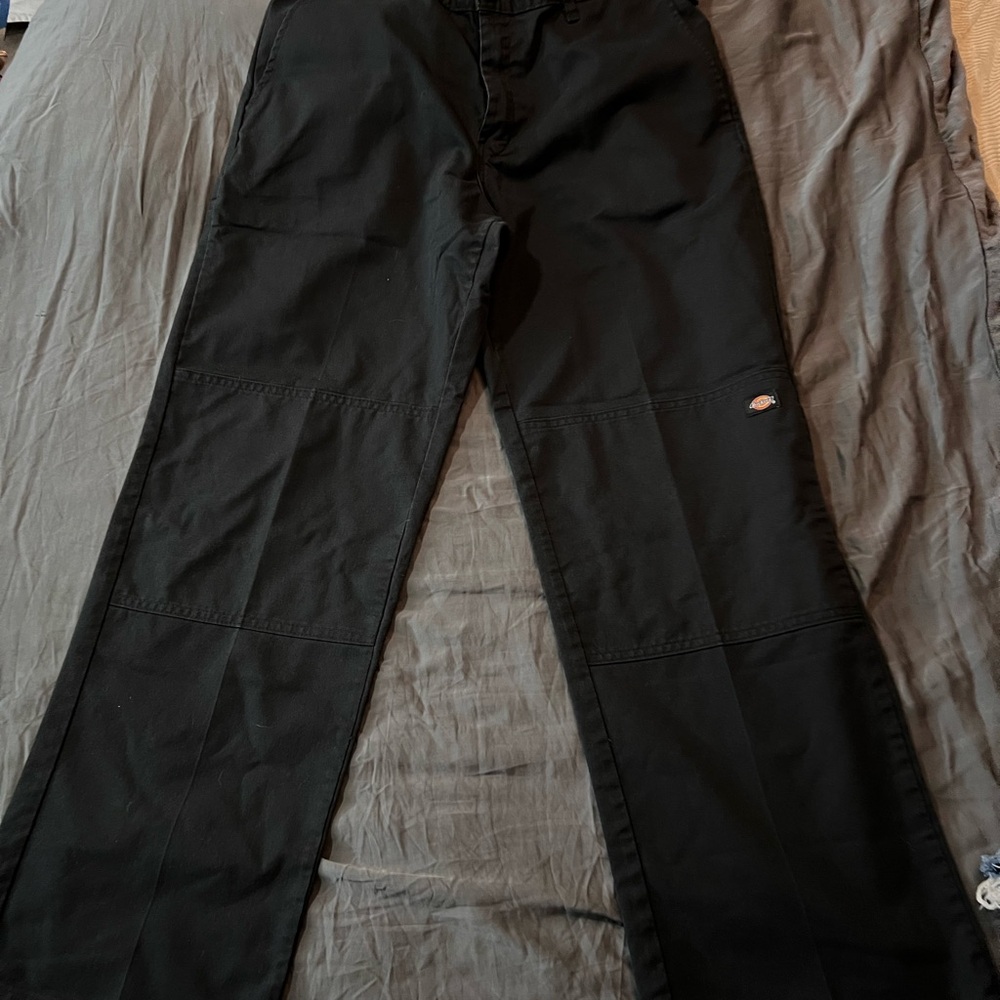 Dickies Black Cargo Pants Straight-Leg